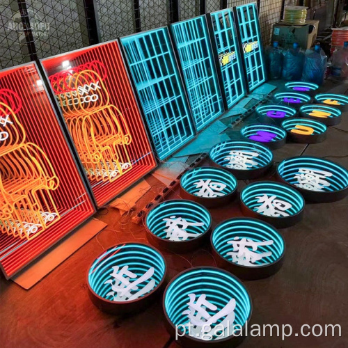 Astronauta RGB Neon para jardim externo Modelo 3D